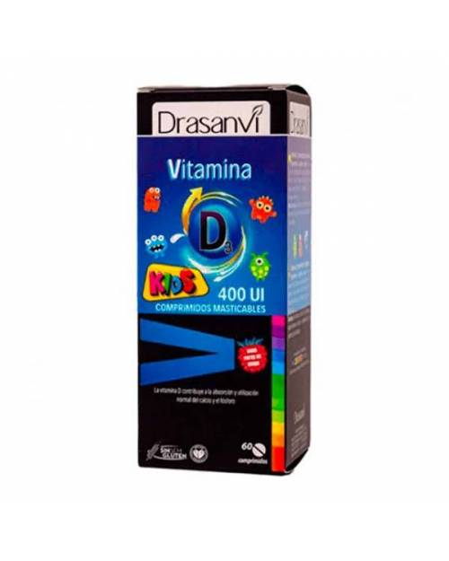 Drasanvi Vitamina D3 Kids 400 UI 60 Comprimidos Masticables